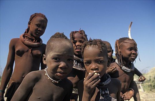 辛巴族,孩子,考科韦尔德,纳米比亚