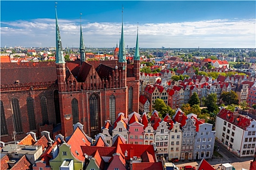 教堂,格丹斯克,波兰