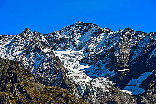 顶峰,阿尔卑斯山,瑞士,欧洲