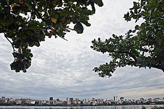 里约热内卢,天空,湖,巴西