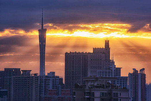 广州,清晨