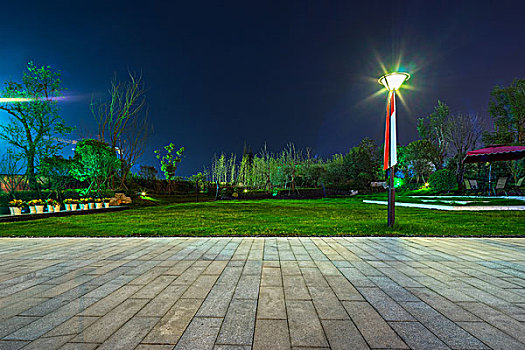 夜景,公园
