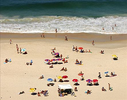 海滩,生活,里约热内卢,巴西