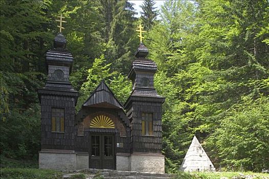 俄罗斯,小教堂,斯洛文尼亚