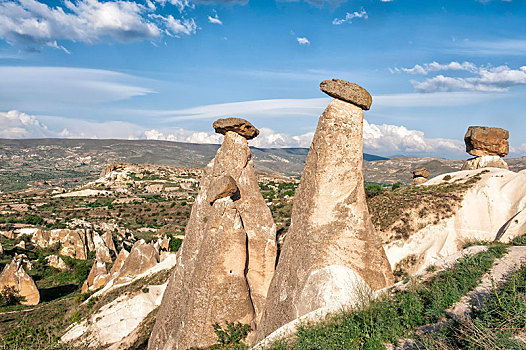 岩石构造,仙人烟囱岩,世界遗产,国家公园,卡帕多西亚,安纳托利亚,土耳其,亚洲