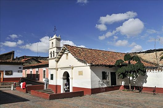 小教堂,广场,地区,哥伦比亚,南美