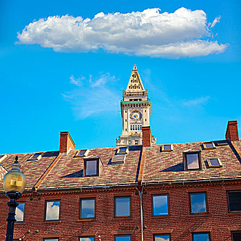 波士顿,钟楼,海关大楼,马萨诸塞,美国