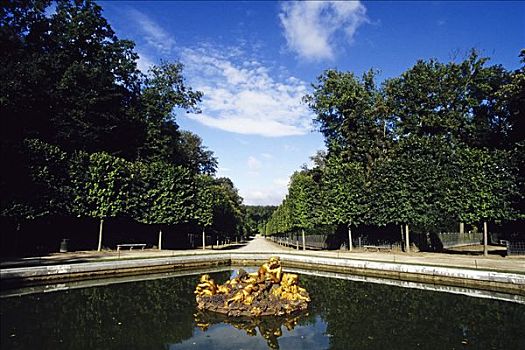 金色,神话,喷泉,凡尔赛宫,法国,欧洲