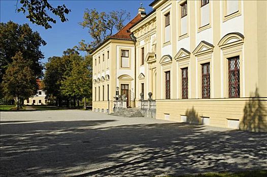 宫殿,靠近,施莱斯海姆宫,慕尼黑,巴伐利亚,德国