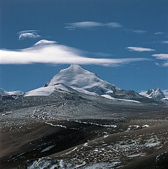 中国青藏高原念青唐古拉山