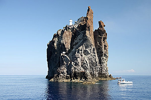 悬崖,伊奥利亚,岛屿,西西里,意大利