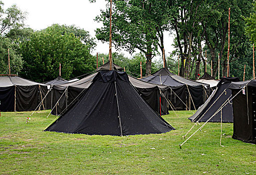 黑色,帐篷