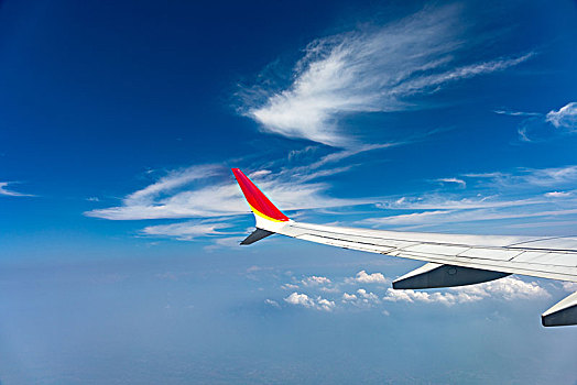 飞机旅行高空背景