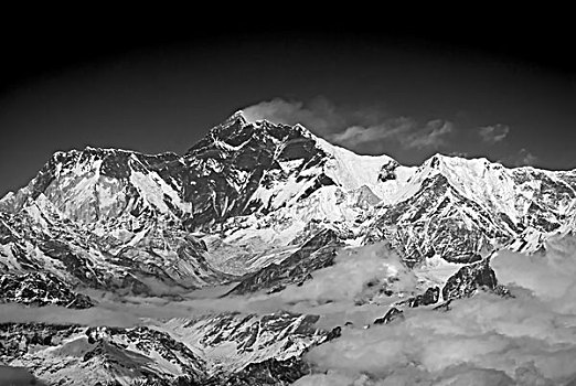 珠穆朗玛峰,习俗,云,吹,顶峰,风景,喜玛拉雅,山峦,尼泊尔