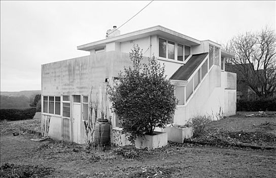 公寓,屋顶,房子,小,白金汉郡,2000年,艺术家,摄影师