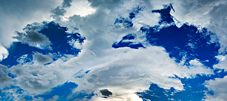 生动,乌云,蓝天,卡尔加里,艾伯塔省,加拿大