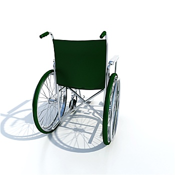 绿色,轮椅
