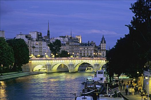 巴黎,巴黎新桥,计划,旅游,喜爱