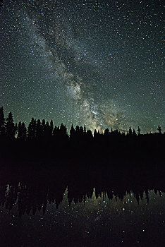 银河,星系,镍,盘子,省立公园,不列颠哥伦比亚省,加拿大