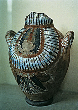 陶瓷,花瓶,埃及新王国
