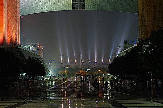 深圳市民中心世界之窗夜景建筑