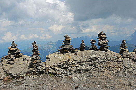 堆积,石头,累石堆,少女峰,瑞士