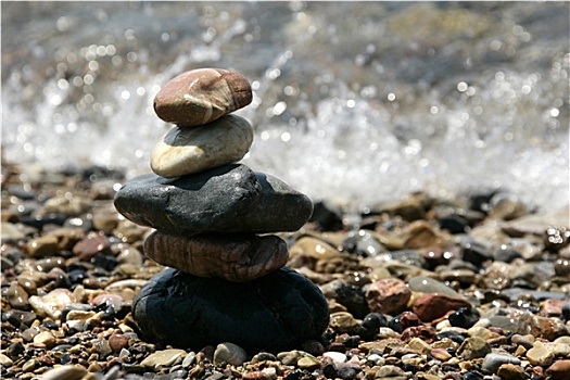 鹅卵石,石头,平衡