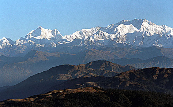 风景,途中,安静,喜玛拉雅,乡村,大吉岭,西孟加拉,印度,十一月,2004年