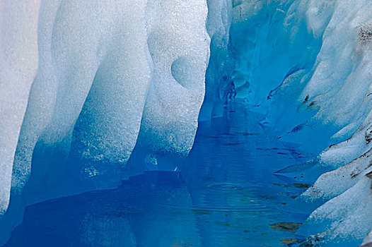 冰河,特写,巴塔哥尼亚,阿根廷,南美