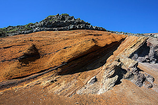 彩色,火山岩,石头,帕尔玛,加纳利群岛,西班牙,欧洲