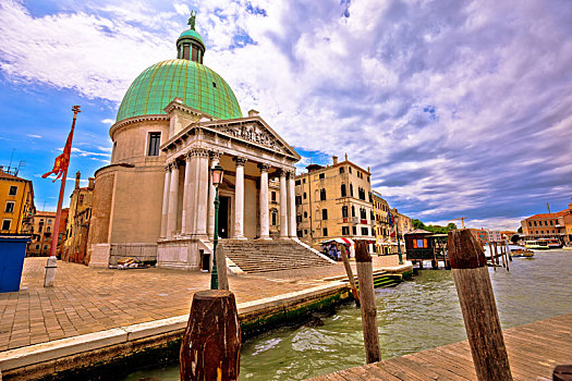 大运河,教堂,风景,威尼斯
