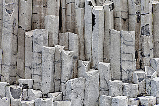 特写,玄武岩柱,冰岛