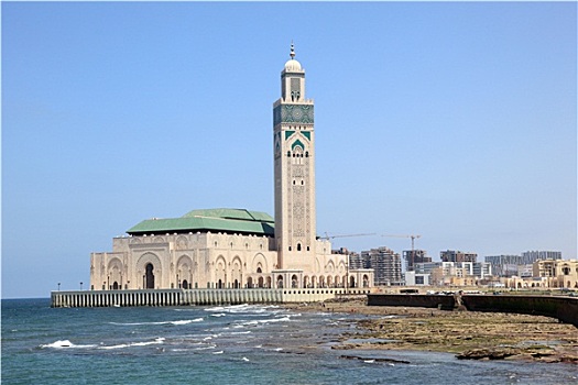大清真寺,哈桑二世,卡萨布兰卡,摩洛哥,北非