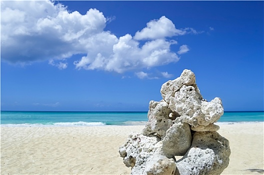 岩石构造,异域风情,加勒比,海滩