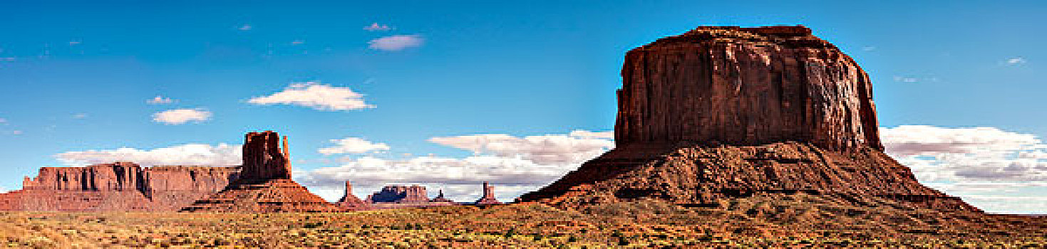 景色,纪念碑谷,纳瓦霍人部落公园,纳瓦霍部落,预留,亚利桑那,犹他,美国,北美
