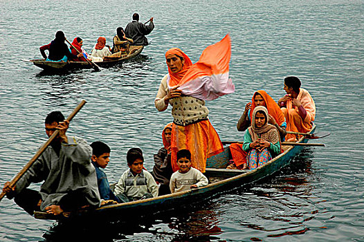 克什米尔,本地居民,印度,2005年