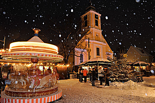 圣诞市场,下奥地利州,奥地利,欧洲