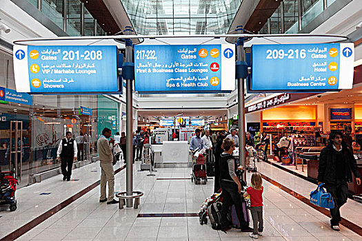 国际机场,迪拜,阿联酋,中东,亚洲