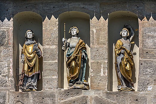 雕塑,生锈,龙,箭头,牢固,教堂,上弗兰科尼亚,巴伐利亚,德国,欧洲