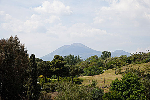 意大利庞贝古城维苏威火山