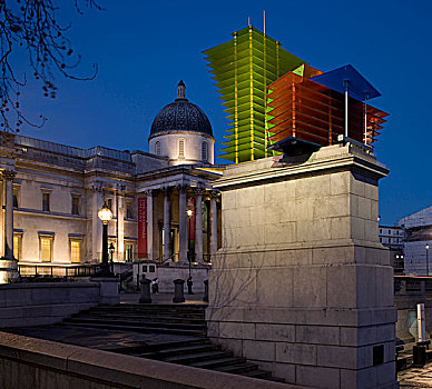 模型,酒店,2007年,方形底座,特拉法尔加广场,伦敦