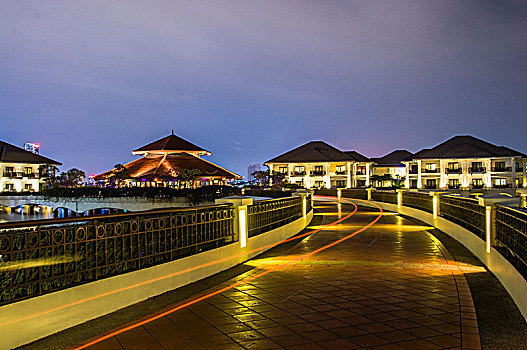 越南河内西湖夜景