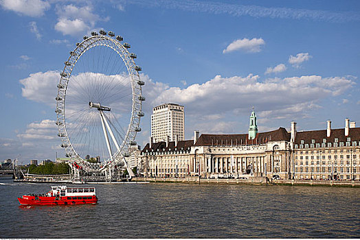 千禧轮,泰晤士河,伦敦,英格兰