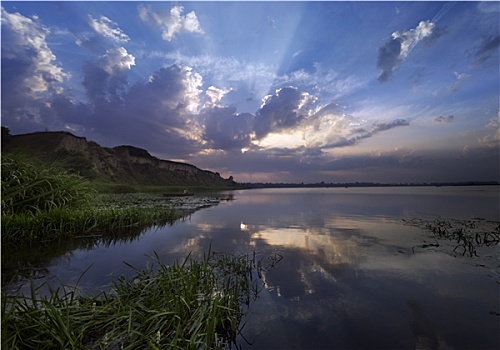 夕阳湖