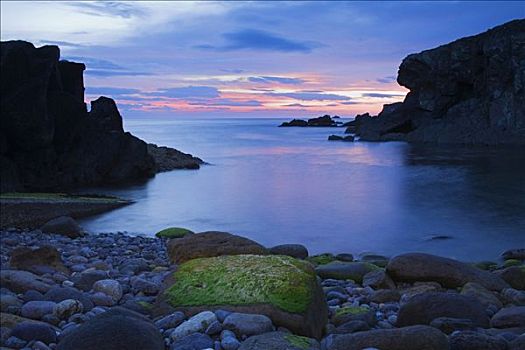 石头,海岸,丁格尔半岛,凯瑞郡,爱尔兰