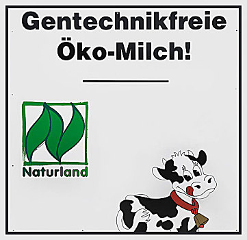 标识,德国,有机,牛奶,高兴,母牛,农事,联系