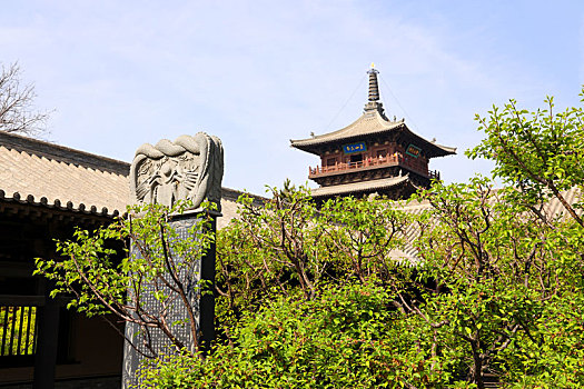 中国山西省大同市全国文保华严寺