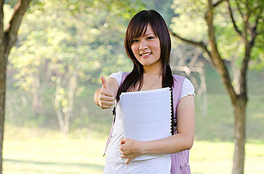 亚洲女性,大学,女孩