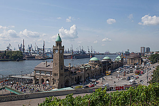 码头,港口,汉堡市,德国,欧洲