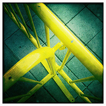 黄色,栅栏